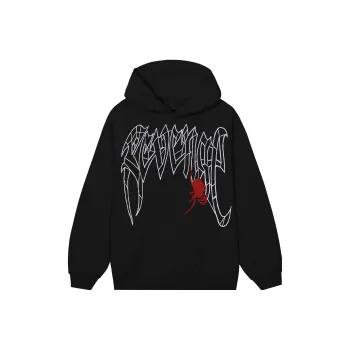 Revenge RED SPIDER HOODIE BLACK Sweatshirt Unisex Black