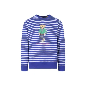 Polo Ralph Lauren Sweatshirts Men Blue With White Lettering
