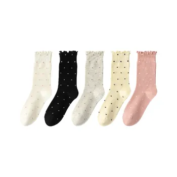 Cotton Shopping Mid Calf Socks Women's 5 Pack
