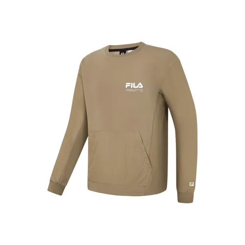 FILA Sweatshirt Unisex Sandalwood Chestnut Brown