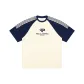 Apricot & Navy Blue