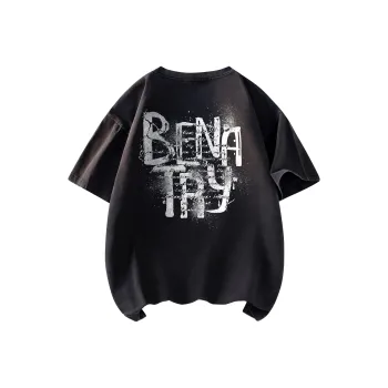 BENATRY T Shirt Unisex Black Gray Color