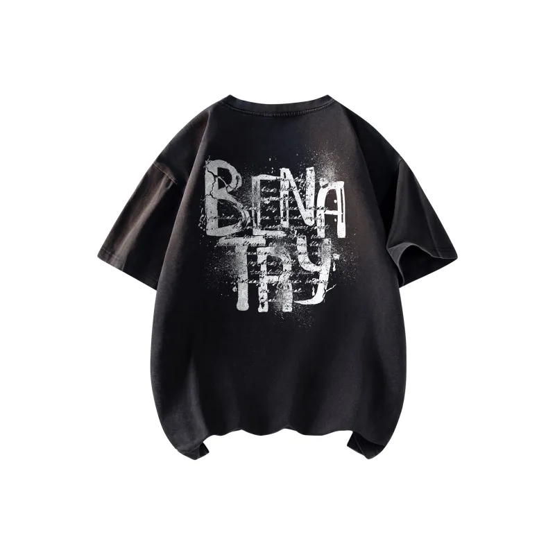 BENATRY T Shirt Unisex Black Gray Color-0