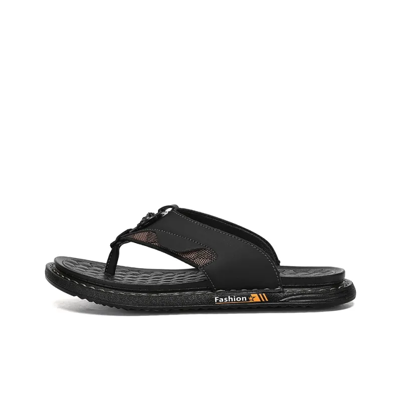 AMICNIEGD Abrasion Resistant Slip Resistant Antibacterial Flip Flops Men's-2