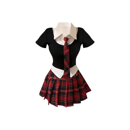 Vine Color Two Piece Skirt Sets Women's