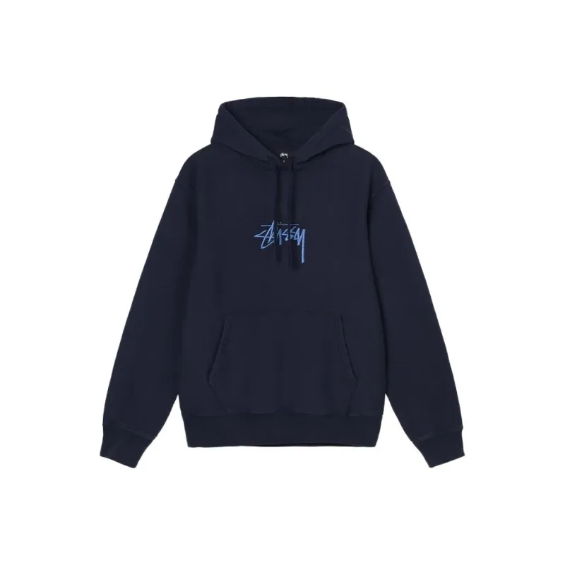Stussy Stock Logo Applique Hoodie-0