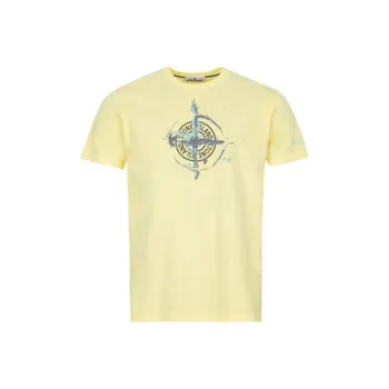 STONE ISLAND T Shirt Men's Light Yellow
