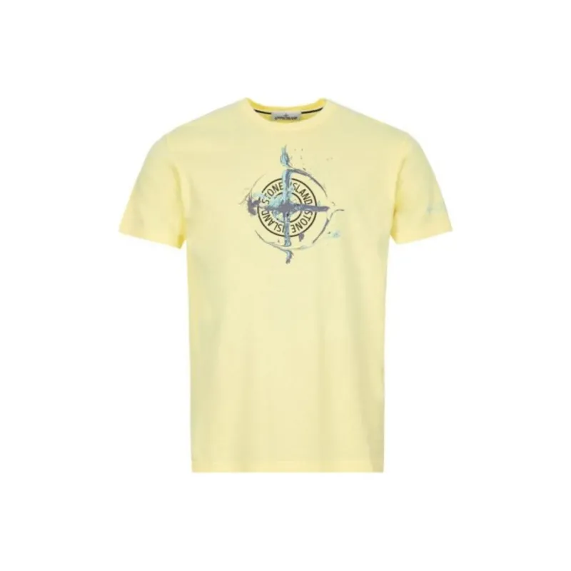 STONE ISLAND T Shirt Men's Light Yellow-0