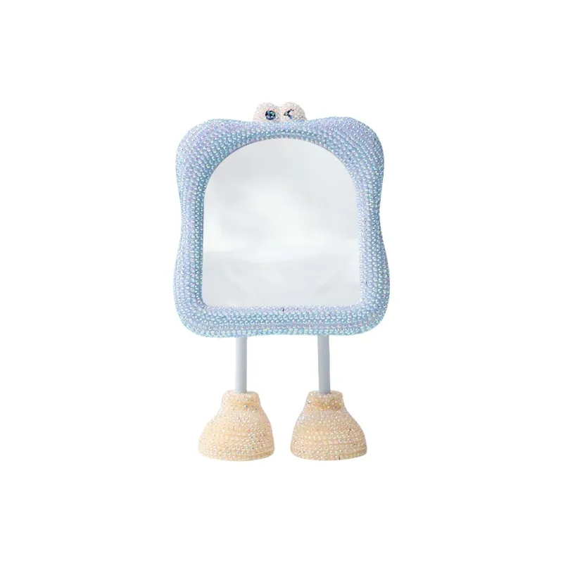 A Few More Cute Cute Cartoon Large Feet Desktop Portable Cartoon Eyes Make Up Mirrors Touch Up-30