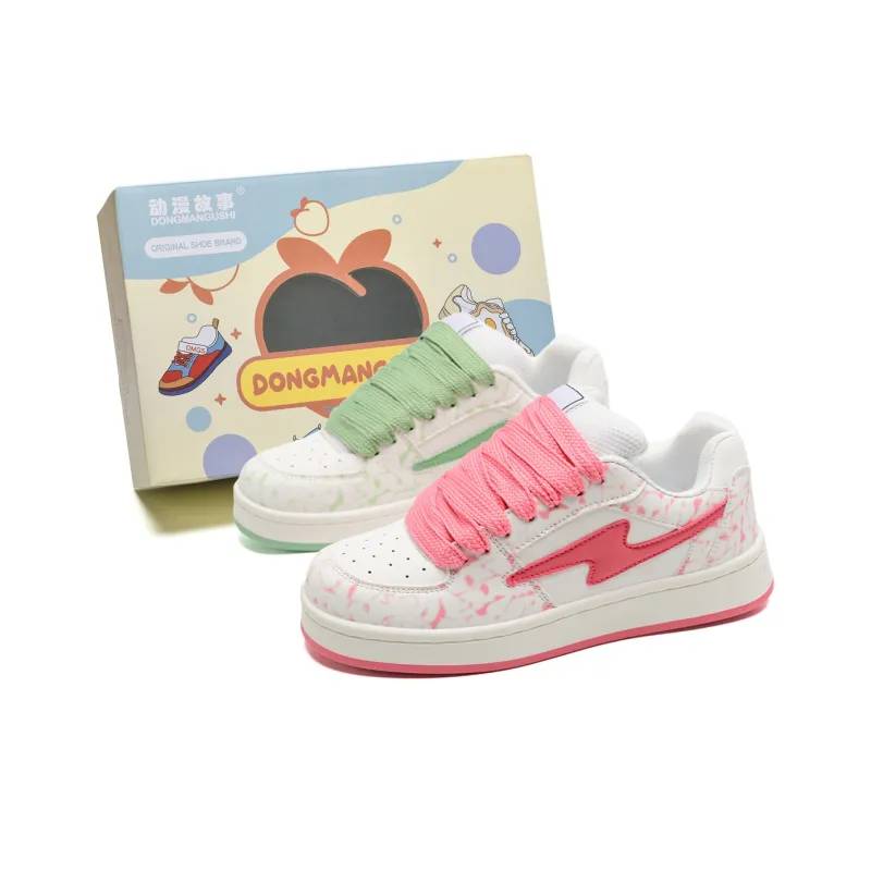 Anime Story Slip Resistant, Abrasion Resistant, Lightweight, Breathable Low Top Skateboard Shoes Unisex-30
