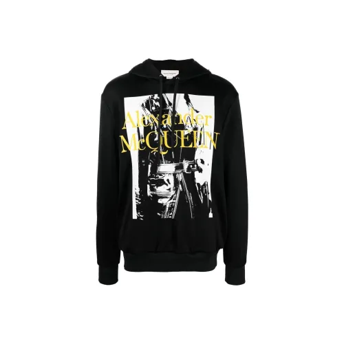 Alexander McQueen Graphic Printed Drawstring Hoodie