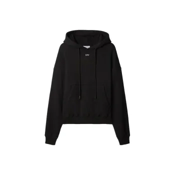 OFF WHITE Logo Print Cotton Hoodie