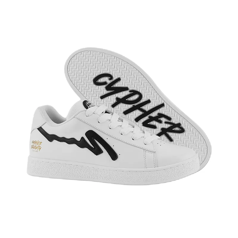 Cypher Seventy Sefsa Leowalk Low Top Skateboard Shoes Unisex White-4