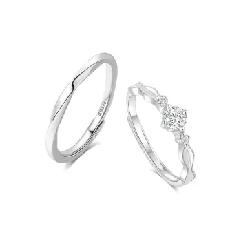 BLANK IN BLANK Sterling Silver Rings Unisex