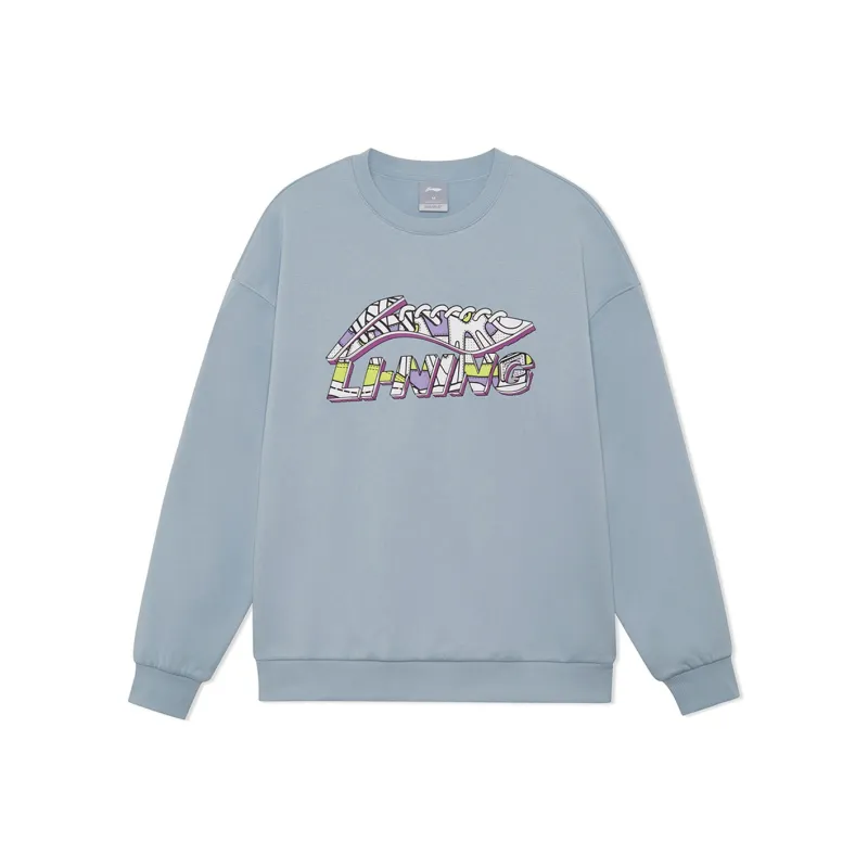 LiNing Sports Life Collection Sweatshirt Unisex Mist Blue-0