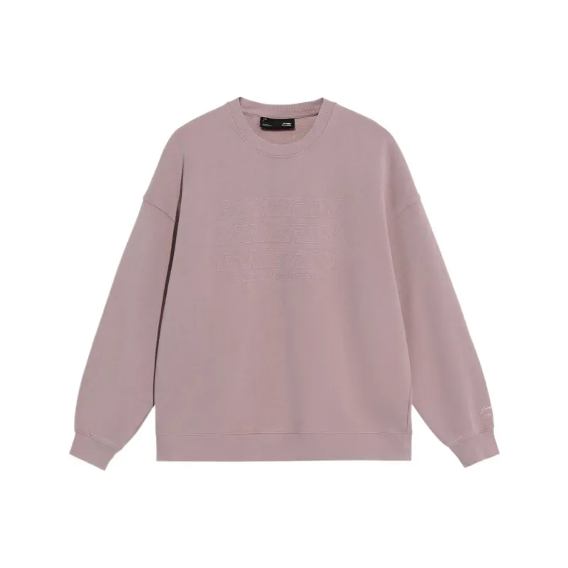 LiNing CF Tracing Sweatshirt Unisex Bark Umber-0