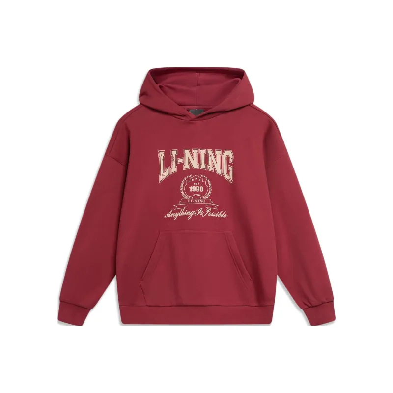LiNing Sports Fashion Collection Sweatshirt Unisex Bicycle Red-0