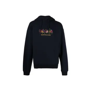 Martine Rose Floral Embroidered Drawstring Hoodie