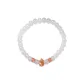 Hetian Jade Spring Warm Peach Blossom White Jade Beaded Bracelet