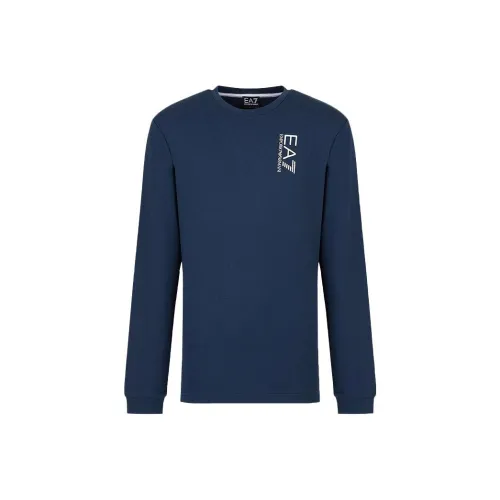 EMPORIO ARMANI Sweatshirts Men Blue