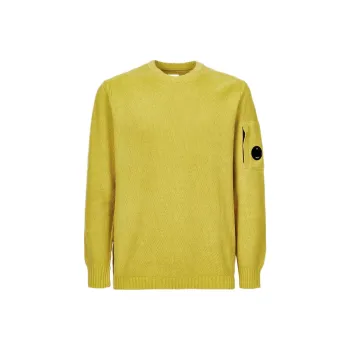C.P.Company Logo Patch Crewneck Knitted Jumper
