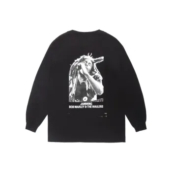 WACKO MARIA Bob Marley Co-branded Edition T-Shirts Unisex Black