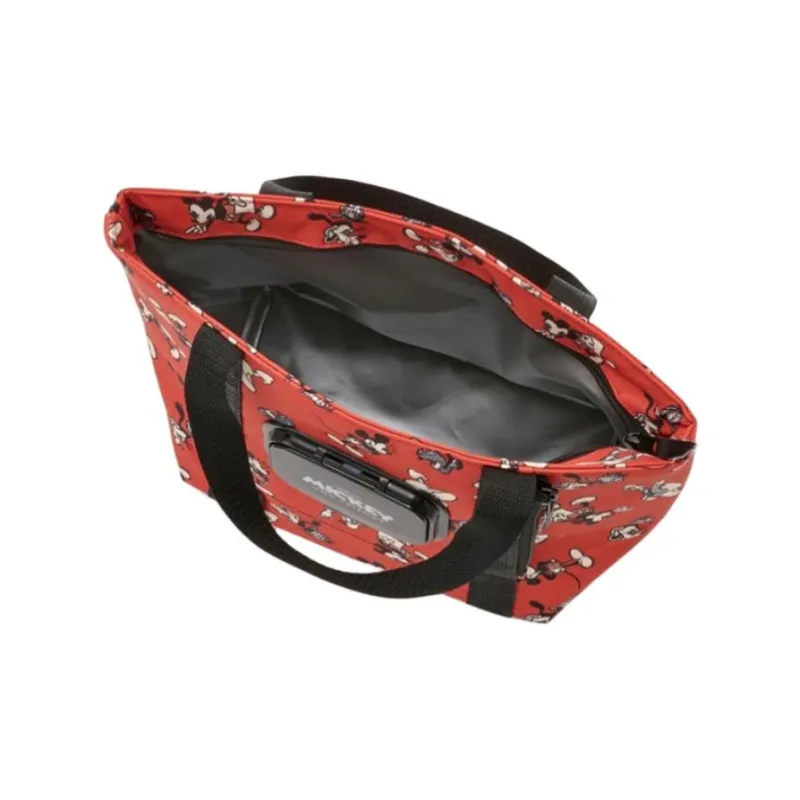 Disney Polyester Tote Bag Shopping Bag Handbag Unisex Red-2