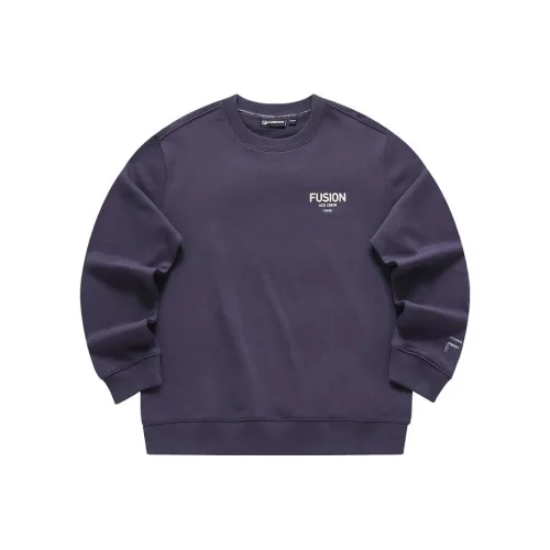 FILA FUSION Sweatshirt Men's Beige Blue Purple