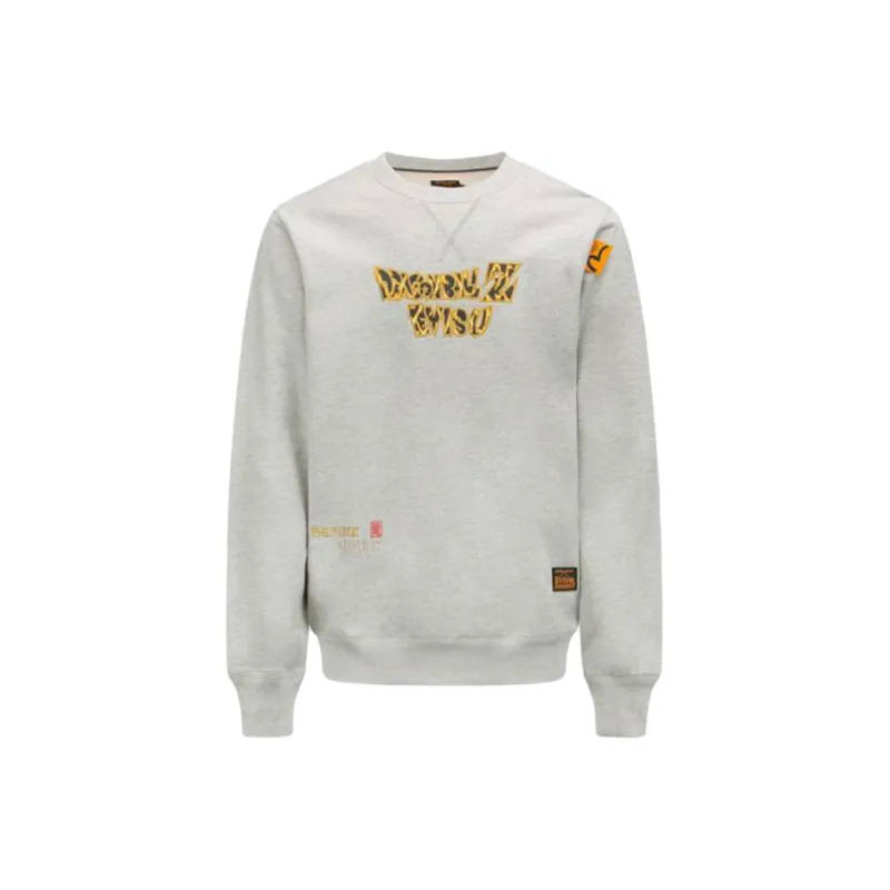 EVISU X Dragon Ball Z Co Branded Sweatshirts Unisex Heather Gray-0