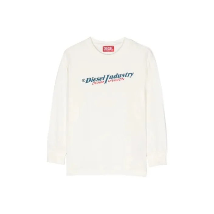 DIESEL Tjustls Logo Printed Crewneck Sweatshirt-3