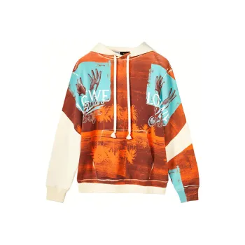 LOEWE Tropical Hands Print Hoodie