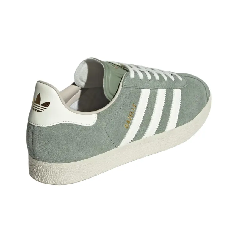 Adidas Gazelle Silver Green Off White-3