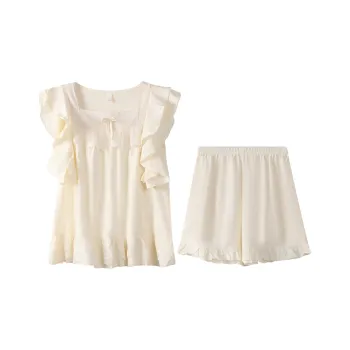 GOSO Pajama Set Women's Ivory White