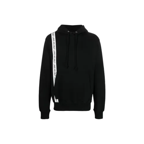 Helmut Lang Logo print Strap Cotton Hoodie