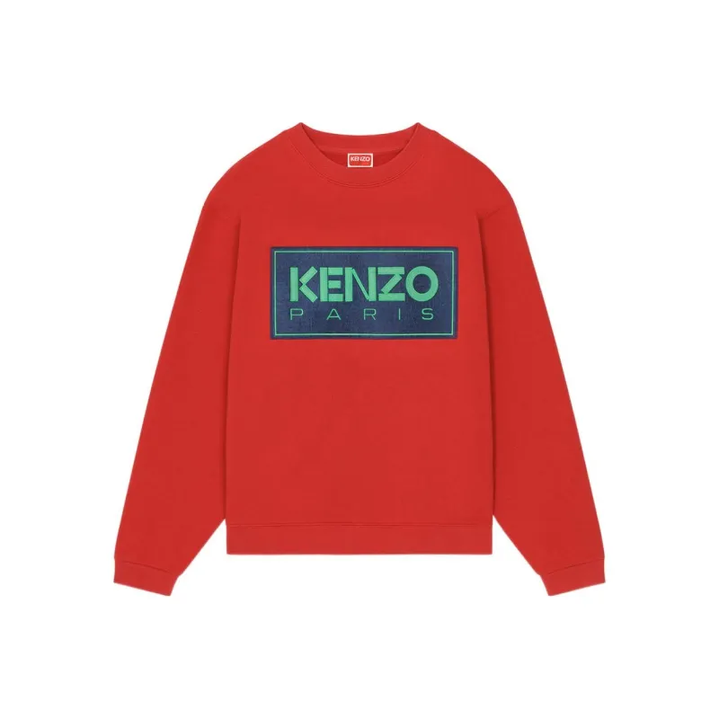 KENZO Logo Patch Crewneck Sweatshirt-0