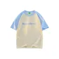 Apricot & Light Blue