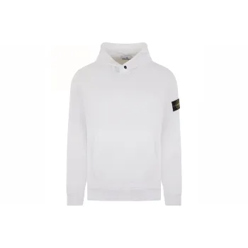 STONE ISLAND Logo Patch Long Sleeved Hoodie