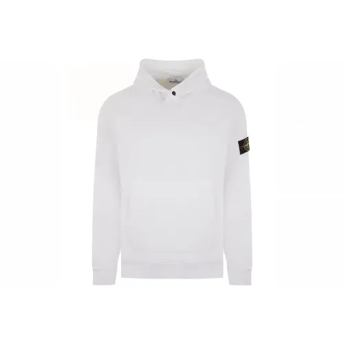 STONE ISLAND Logo Patch Long Sleeved Hoodie