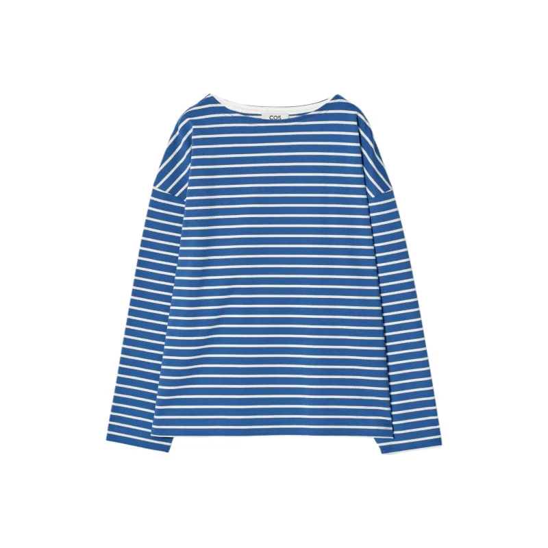 COS T Shirts Men Blue/White-0