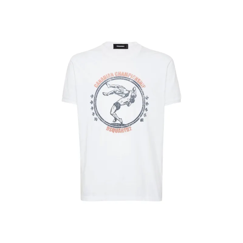Dsquared2 Dyed Very Very Dan Fit Wrestling T Shirt-0