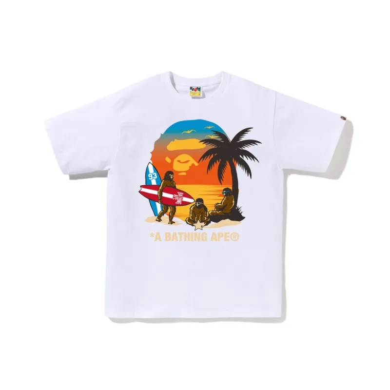 Bape Sunset Beach Ape Head Tee-1