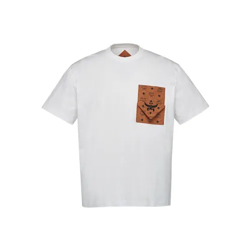 MCM Pocket Detailed Crewneck T Shirt