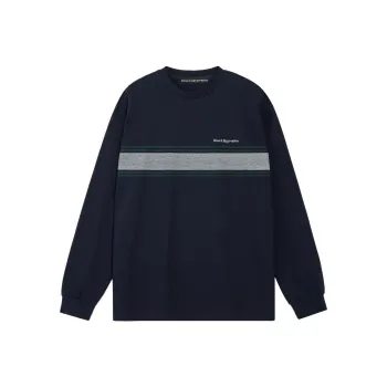 Rest&Recreation SS25 CREWNECK LONG SLEEVE T-SHIRT T-Shirt Men's NAVY/Marine Blue