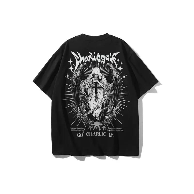 CHARLIE GOLF T Shirt Unisex Black-0