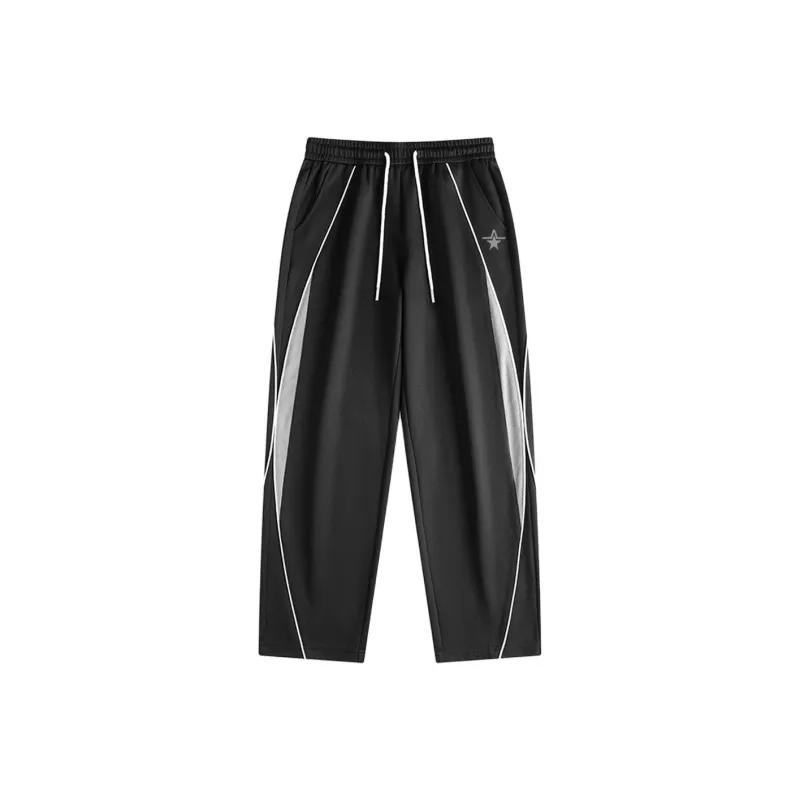 PENTAGONAL HEART Knitted Sweatpants Unisex-2