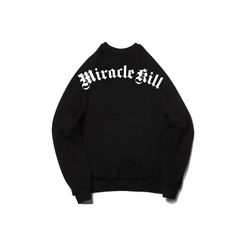 MIRACLE KILL Crew Neck Loose Fit Regular Sweatshirt Unisex-8