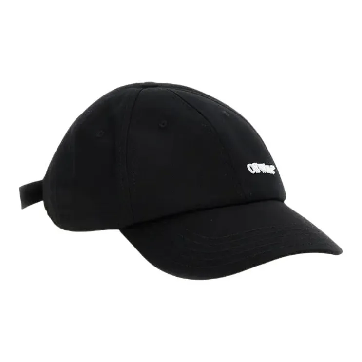 OFF WHITE Logo Detailed Curved Peak Baseball Cap-3