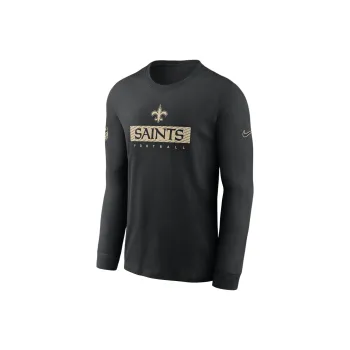 Nike New Orleans Saints Sideline Team Issue Men's Nike Dri FIT Nfl Long Sleeve T Shirt