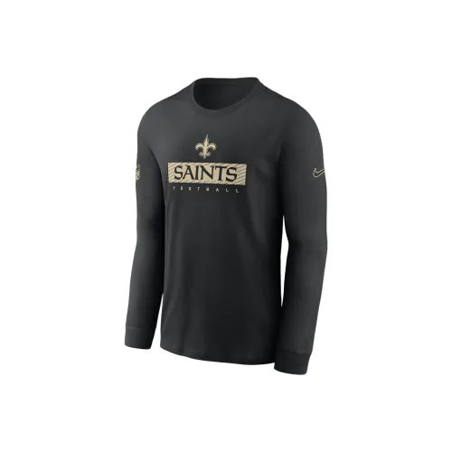 Nike New Orleans Saints Sideline Team Issue Men's Nike Dri FIT Nfl Long Sleeve T Shirt