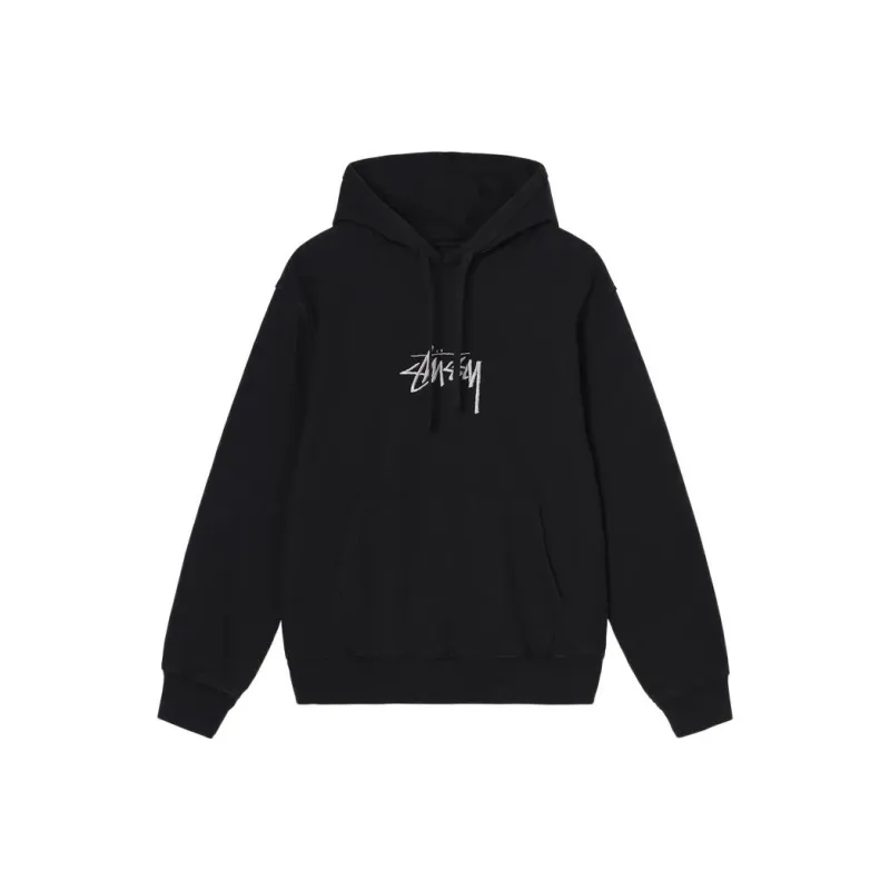 Stussy Stock Logo Applique Hoodie-6
